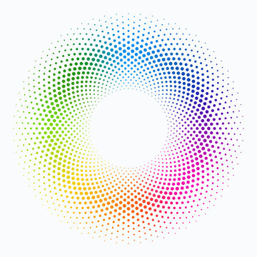 Colorful Polka Dot Circle Pattern #Vector Graphics