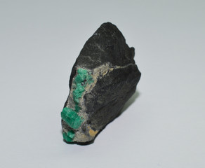 Emerald from Colombia raw gemstones in Matrix