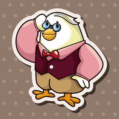 animal worker cartoon theme elements