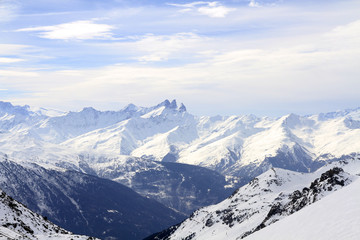 Winter sport holiday in the Alps