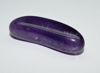Amethyst tumbled gemstone