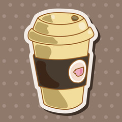 takeaway coffee theme elements