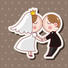 wedding couple theme elements