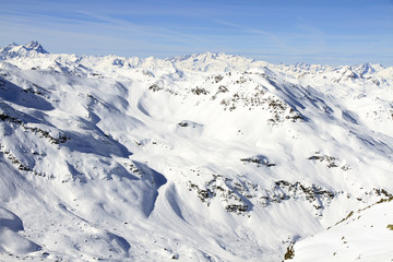 Winter sport holiday in the Alps