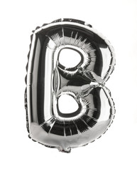 Chrome Balloon shaped like upper case B