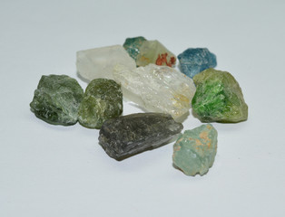 Rough gemstones