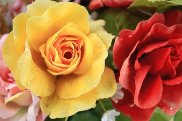 beautiful artificial flowers vintage