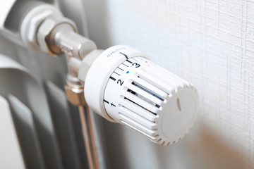 temperature knob of heating radiator