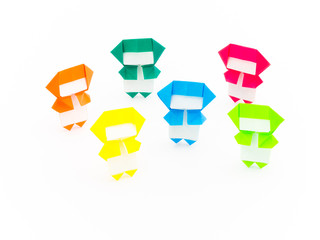 Obraz premium Colorful Origami Ninja