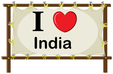 I love India