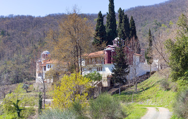 Upper Panagia Xenia monastery, Thessaly, Greece