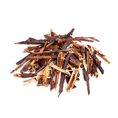 Obraz premium Dry Comarum isolated on white.