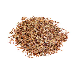 Dill seed isolated on white background.