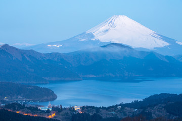 Fuji Mountain Lake Hakone Sunrise