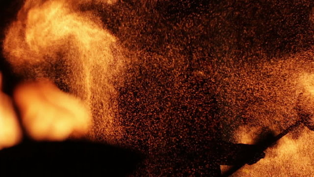 Fire show amazing at night