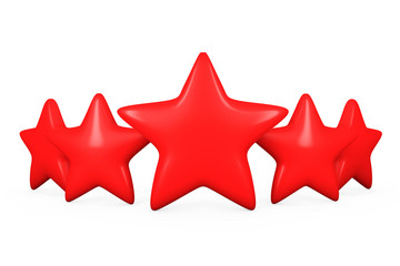 Fototapeta premium Five Red Stars