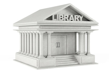 Fototapeta premium Closeup Library Building