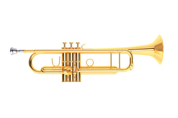Polished Brass Trumpet