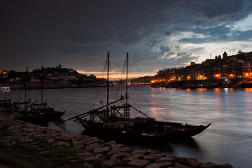 Stormy Evening Sky Above Porto and Gaia