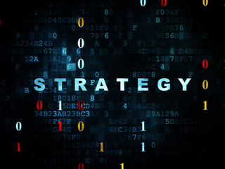 Business concept: Strategy on Digital background