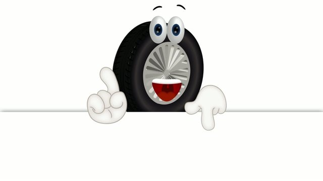 Funny tire cartoon tire service summer winter tires