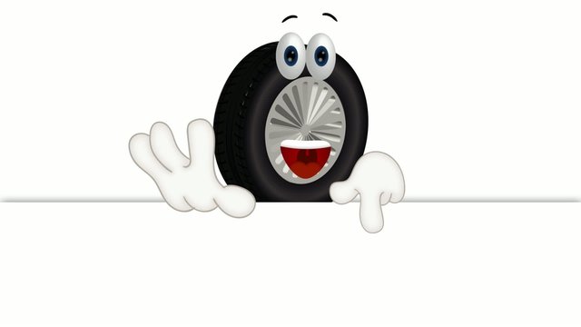 Funny tire cartoon tire service summer winter tires