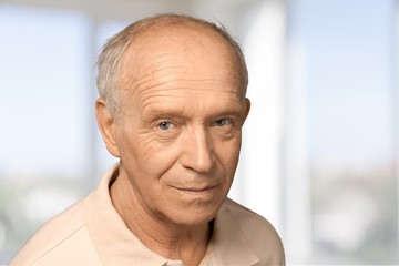 Naklejka premium Men. Mature man smiling