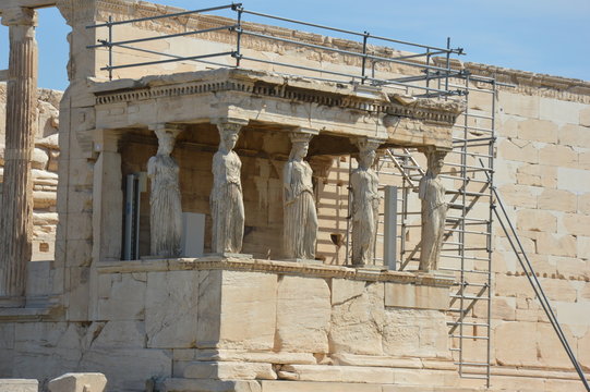 Kariatides in Acropolis of Athens