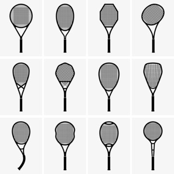 Set of Tennis rackets