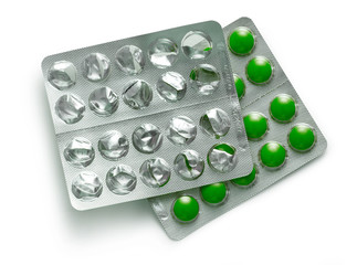 Tablets in plastic packing