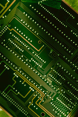 Computer board closeup