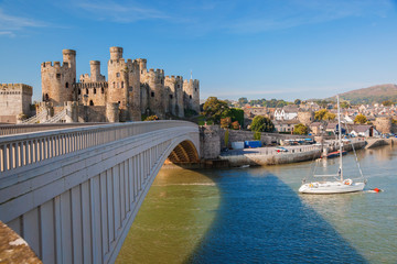  Conwy Castle in Wales, United Kingdom, series of Walesh castles