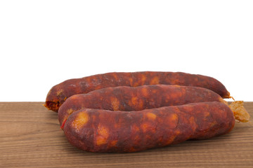 isolated chorizos