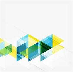 Abstract geometric background. Modern overlapping triangles