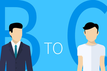 B2C concept illustration