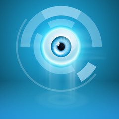 Abstract background with eye
