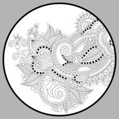 coloring book page for adults - zendala