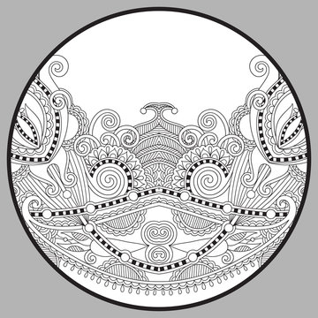 coloring book page for adults - zendala