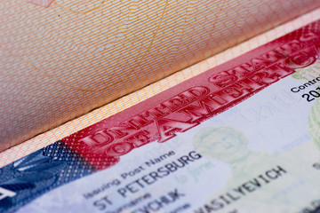 Visa stamp travel