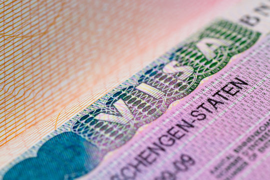 Visa stamp travel