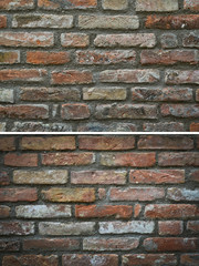 texture brick wall, set