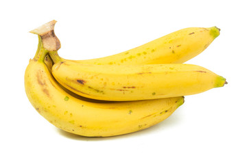 Bunch of bananas isolated on white background