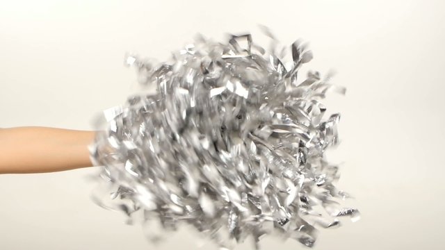 Pom-Pom Of Cheerleader Vector Illustration, slow motion