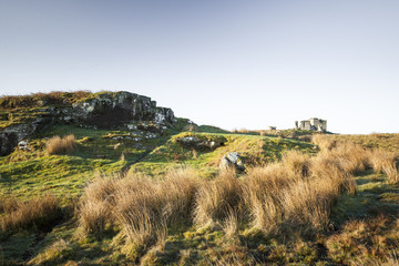 Fototapeta premium Ruins of Rothley Castle, Northumberland, England.