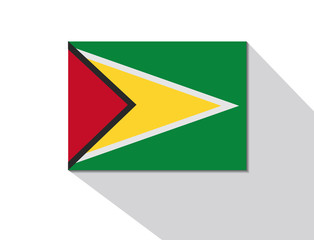 Obraz premium guyana long shadow flag