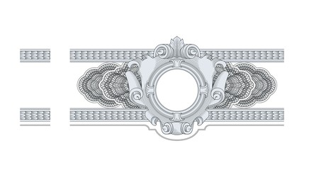 Border Frame Engraving vector
