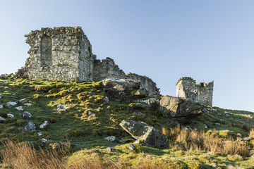 Ruins of Rothley Castle, Northumberland, England.