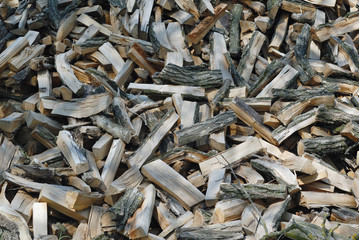 chopped firewood
