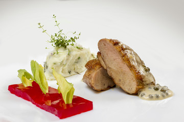 romantic supper with duck