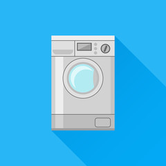 Washing machine flat icon